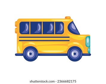 students bus school illustration isolated icon
