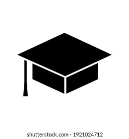 Students Cap, Education, Graduate Set Icon, Logo Isolated On White Background