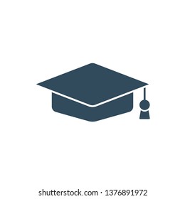Students cap, education Icon vector