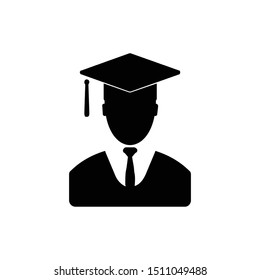 Students cap, education Icon vector