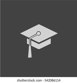 Students cap, education Icon vector