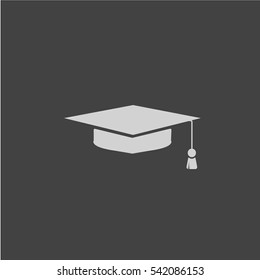 Students cap, education Icon vector