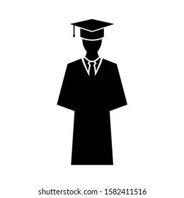 Students cap, education,University avatar, Graduate icon, logo isolated on white background.