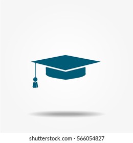 Students cap icon vector signs