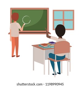 students in the classroom avatar character