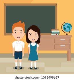 students in the classroom characters