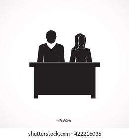 Students in classroom icon