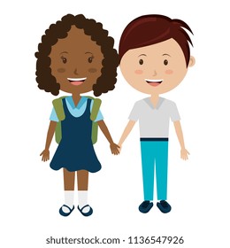 students couple avatars characters