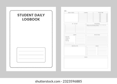 Planificador de cuaderno diario de notas para estudiantes, Lecciones diarias Diseño de interiores Kdp