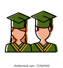Students in graduation