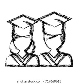 Students in graduation