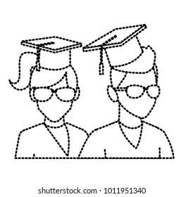 Students in graduation avatar