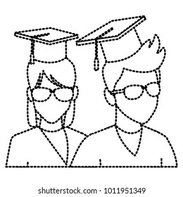 Students in graduation avatar