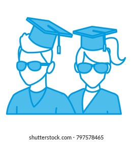 Students in graduation avatar