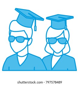 Students in graduation avatar