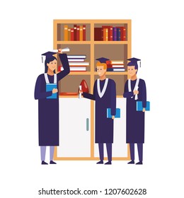 Students graduation celebration