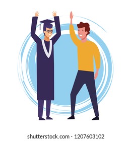 Students graduation celebration