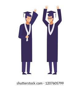 Students graduation celebration