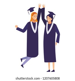 Students graduation celebration