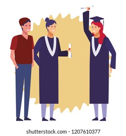 Students graduation celebration