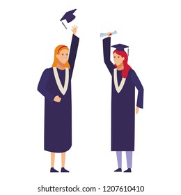 Students graduation celebration