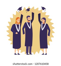 Students graduation celebration