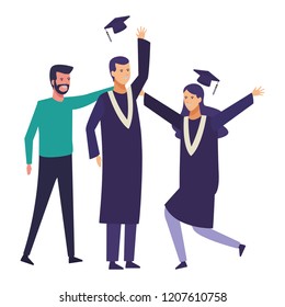 Students graduation celebration