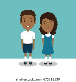 students group uniform icon vector illustration design
