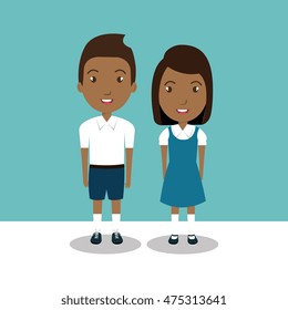 students group uniform icon vector illustration design