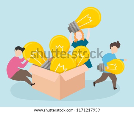Students having some bright ideas