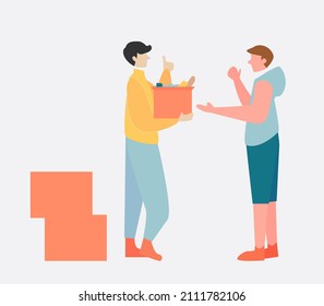 students help each other, in the dorm, help with they thing