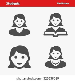 Students Icons. Professional, pixel perfect icons optimized for both large and small resolutions. EPS 8 format.