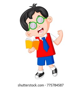 Students love reading books with passion