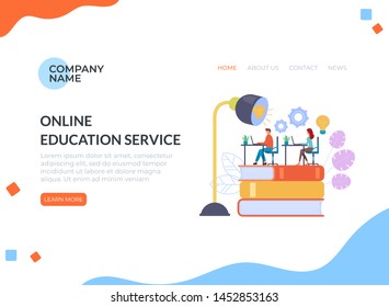  Students people characters sitting at table class room. Online education concept. Vector flat graphic design cartoon banner poster illustration
