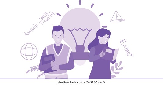 Students are Reading Book and Gathering Knowledge
