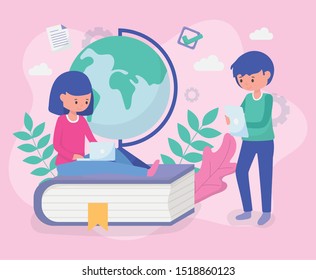 students school education online image
