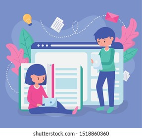 students school education online image