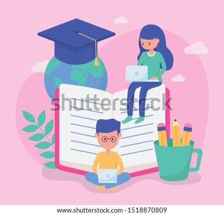 students school education online image