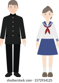 students in school uniform 02