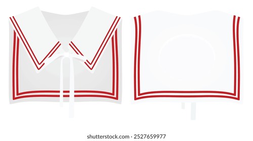 Students shoulder cape shawl. vector