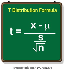 student's t distribution formula statistics