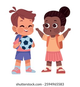 Students Talking School Communication Friendship