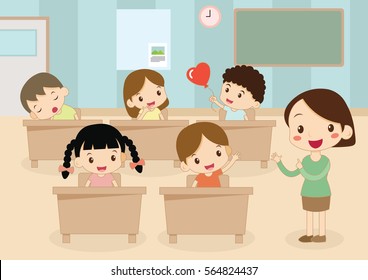 Estudiantes y profesores en aula