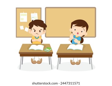estudiantes y docentes en el aula de niños aprendiendo el concepto de educación