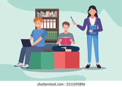 students and teacher education characters