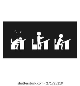 students at their desks