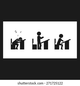 students at their desks