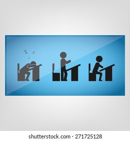 students at their desks
