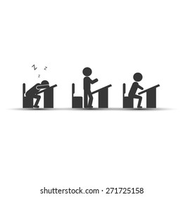 students at their desks