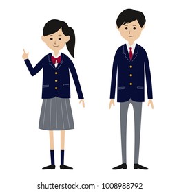 Students in uniform